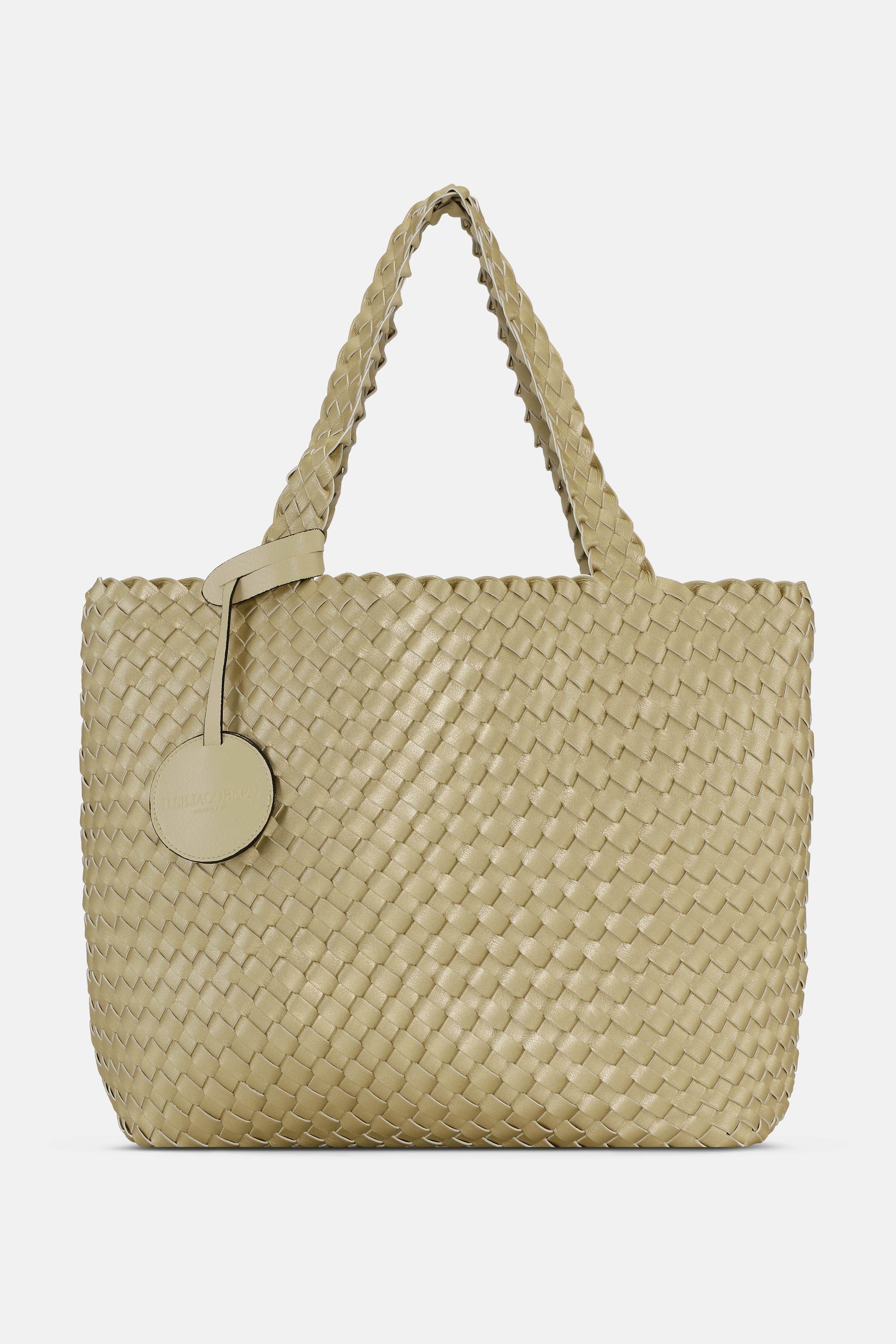 Tote Bag Geflochten - Ivory Platin